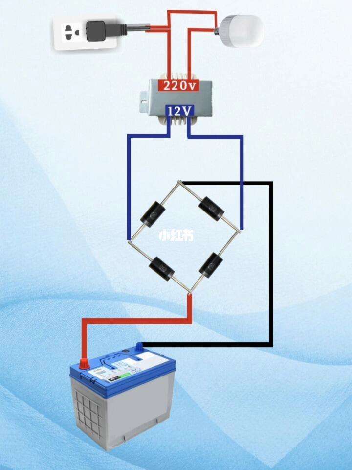 蓄电池充电接头怎么接电(蓄电池充电接头怎么接电源线)